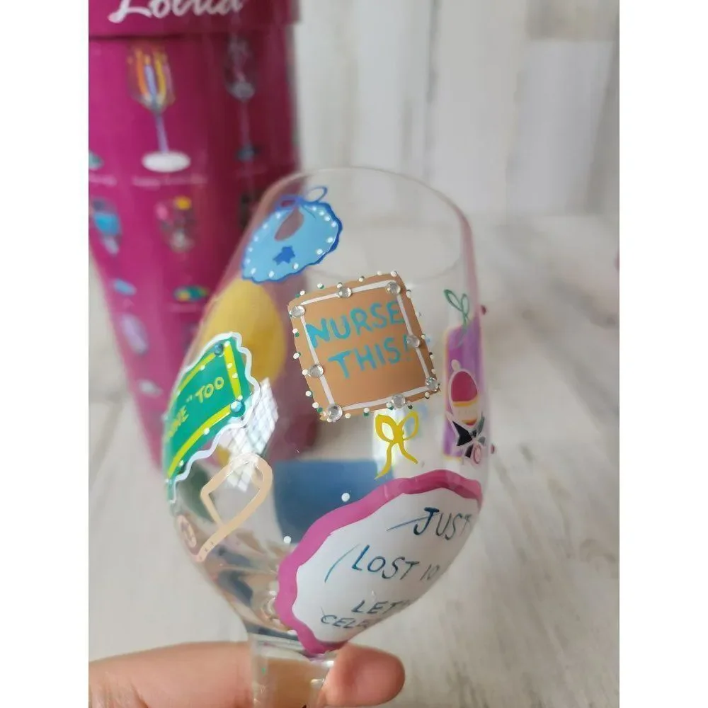 Lolita new‎ mommy wine glass baby parent mom drinkware